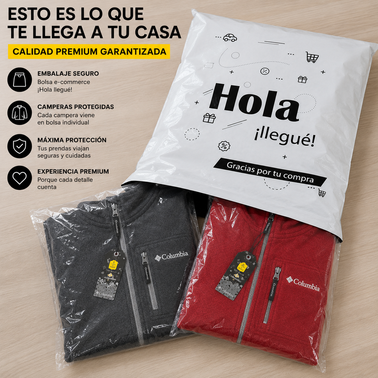 2x1 camperas micropolar premium